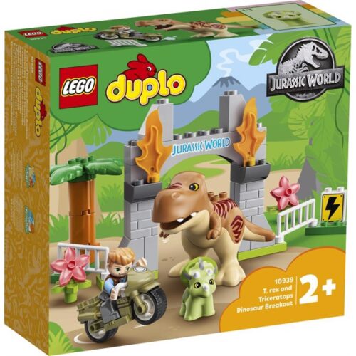 T. rex og triceratops på dinosaurflugt – 10939 – LEGO Duplo