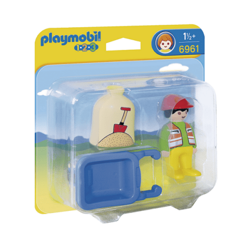 Bygningsarbejder med trillebør – PL6961 – PLAYMOBIL 1.2.3