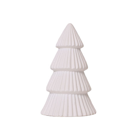 Juletræ Keramik – 13 cm – Hvid