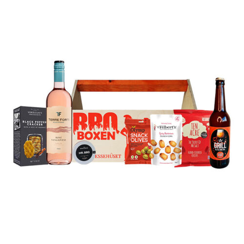 BBQ Boxen – med rosé, øl og snacks